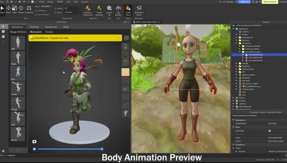 Lo nuevo de Roblox para crear juegos 3D: Creación de avatares y de texturas
