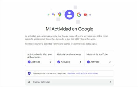 mi actividad de Google