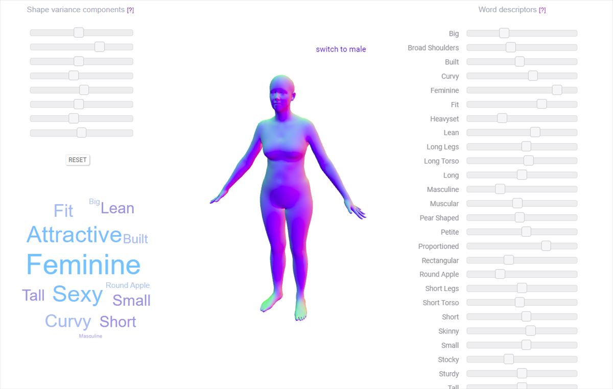 Cómo se ve tu cuerpo según tus medidas 3D