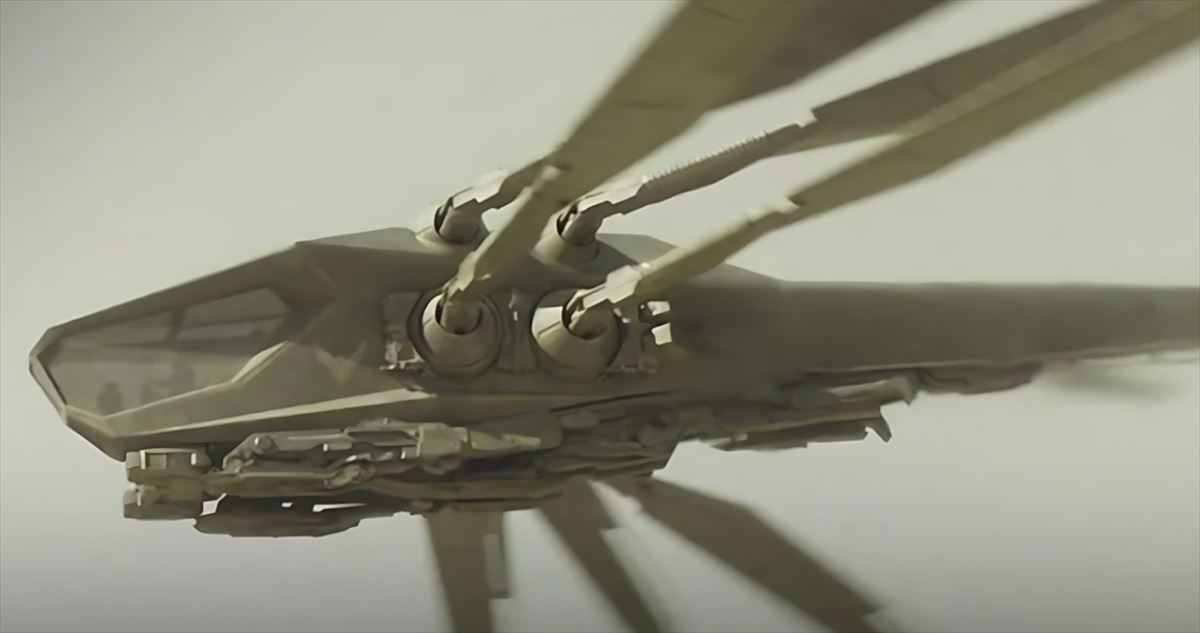 Ornitoptero de la serie Dune