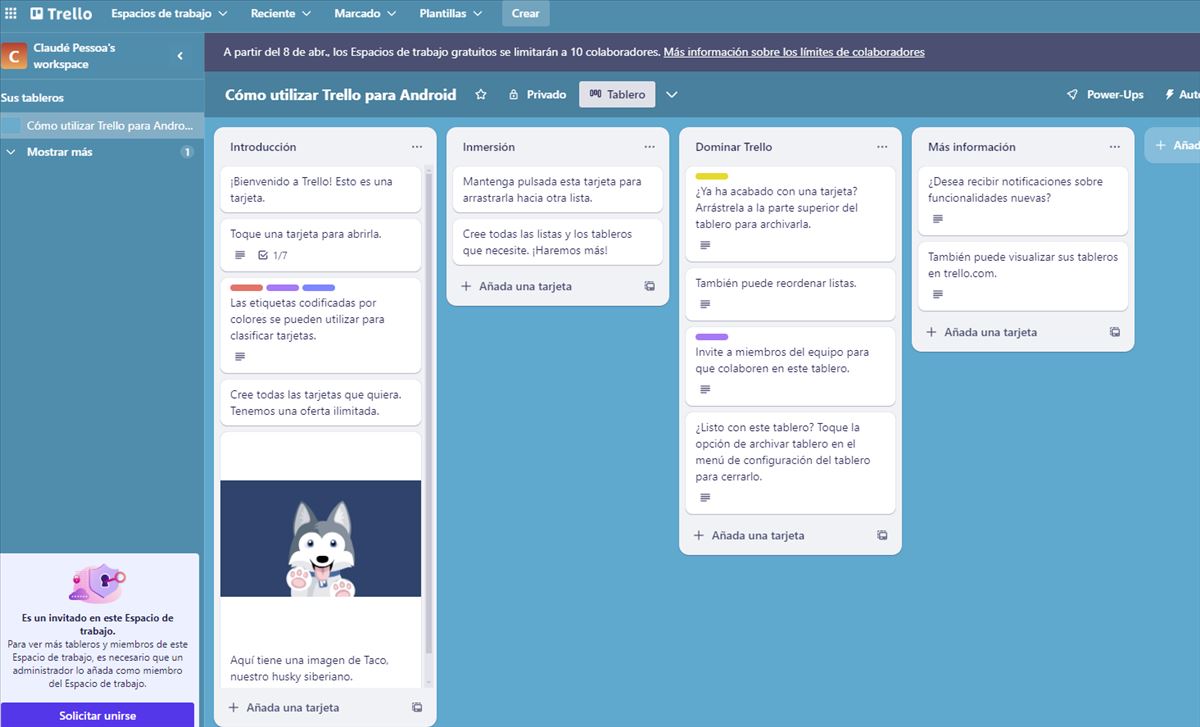 tableros de Trello