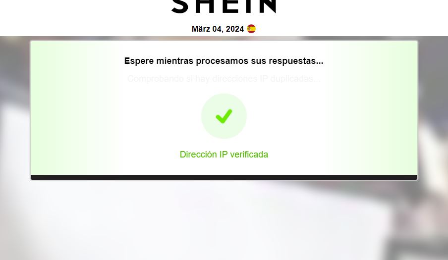 imagen que muestra el fraude del email que se hace pasar por Shein