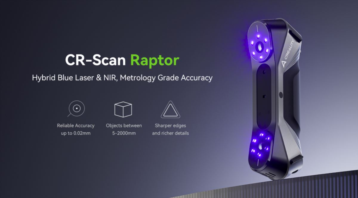 CR-Scan Raptor – Revolucionando el escaneo 3D con un dispositivo premium