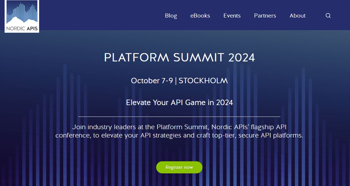 Descubre las últimas tendencias en API en el Platform Summit 2024 en Estocolmo