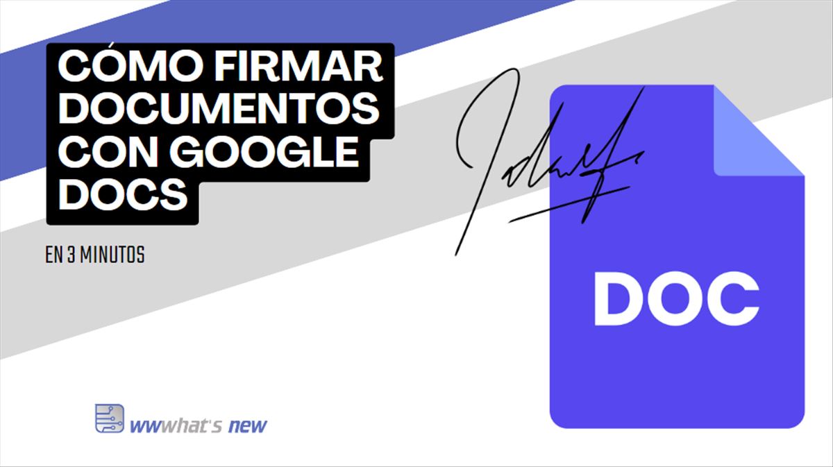 3 formas de firmar un documento con Google Docs