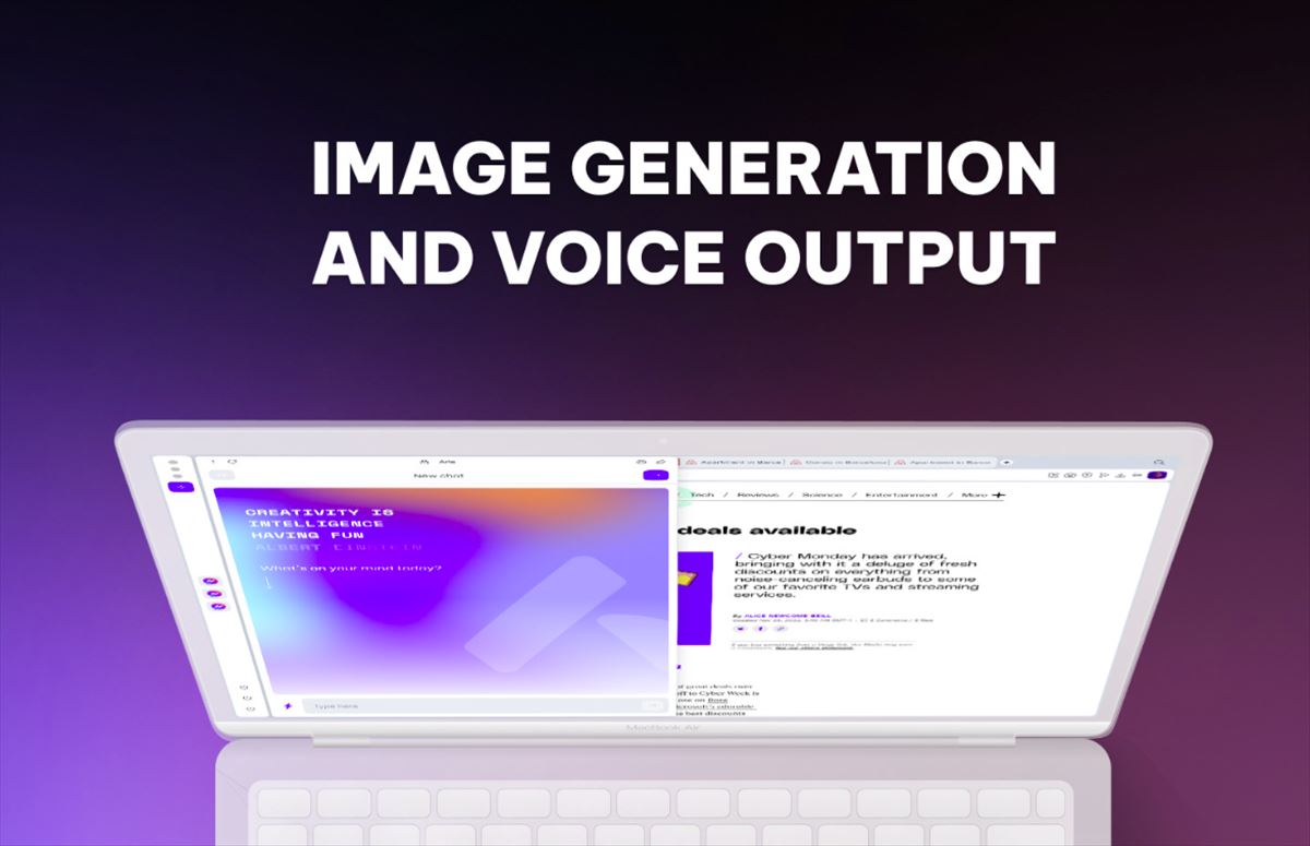 Navegador Opera presenta generación de imágenes y voz en tiempo real
