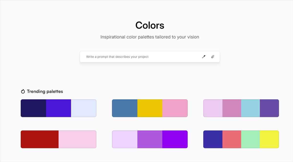 paletas de colores IA