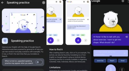 practicar inglés con google