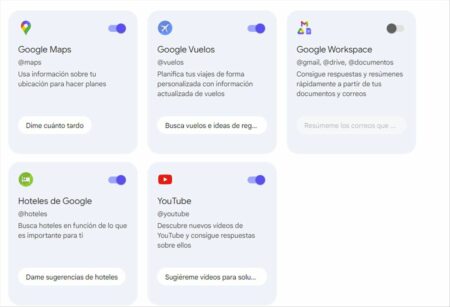 Extensiones de Google