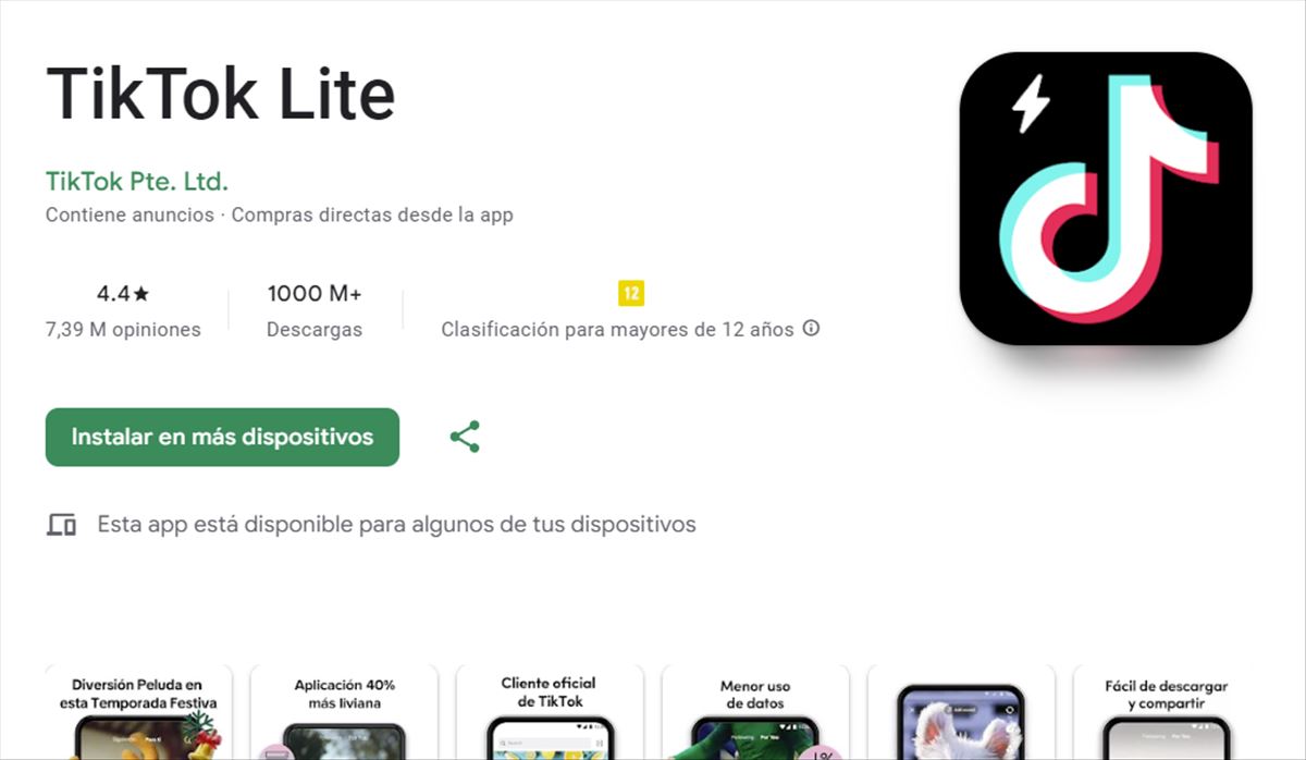 TikTok Lite, qué es y cuándo estará disponible en España