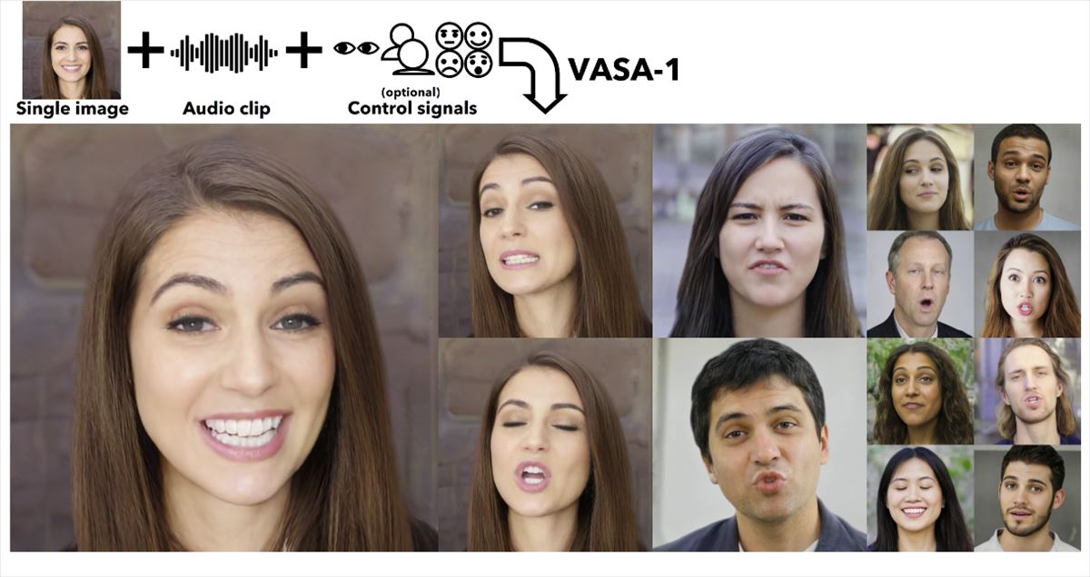 Avatares virtuales a partir de una foto, lo nuevo de Microsoft con VASA-1