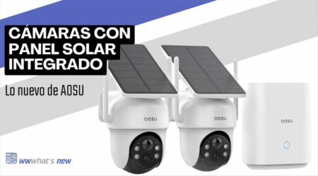 Así son las cámaras con panel solar integrado de AOSU