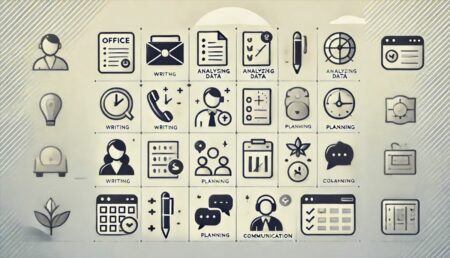 Ilustración surrealista de migración global con continentes flotantes conectados por luces digitales y figuras humanas abstractas.