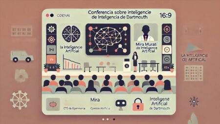 Mira Murati, CTO de OpenAI, discute el futuro de la inteligencia artificial en una charla en la Escuela de Ingeniería Thayer de Dartmouth.