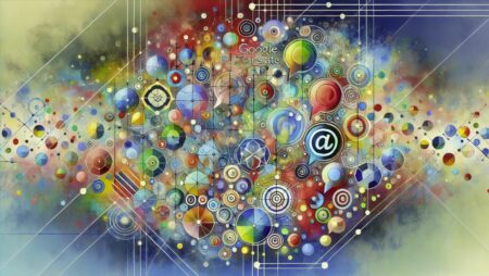 Una obra de arte digital abstracta que representa la diversidad de idiomas soportados por Google Translate. La imagen presenta formas y patrones coloridos interconectados, simbolizando la comunicación, la diversidad y el avance tecnológico. Los colores vibrantes como azules, verdes, rojos y amarillos se mezclan armoniosamente, evocando un sentido de unidad e inclusividad. Elementos abstractos de burbujas de discurso y conexiones en forma de red están entrelazados, reflejando la interconexión de diferentes idiomas y culturas.