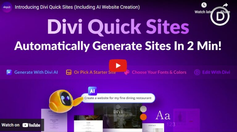 divi quick sites