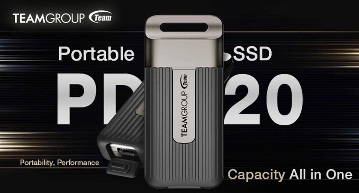 Nuevo SSD externo PD20 Mini de TEAMGROUP: Portabilidad y rendimiento en un solo dispositivo