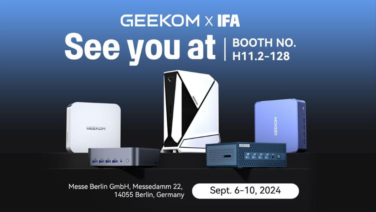 GEEKOM se prepara para sorprender en la IFA 2024 con su nueva línea de mini PCs