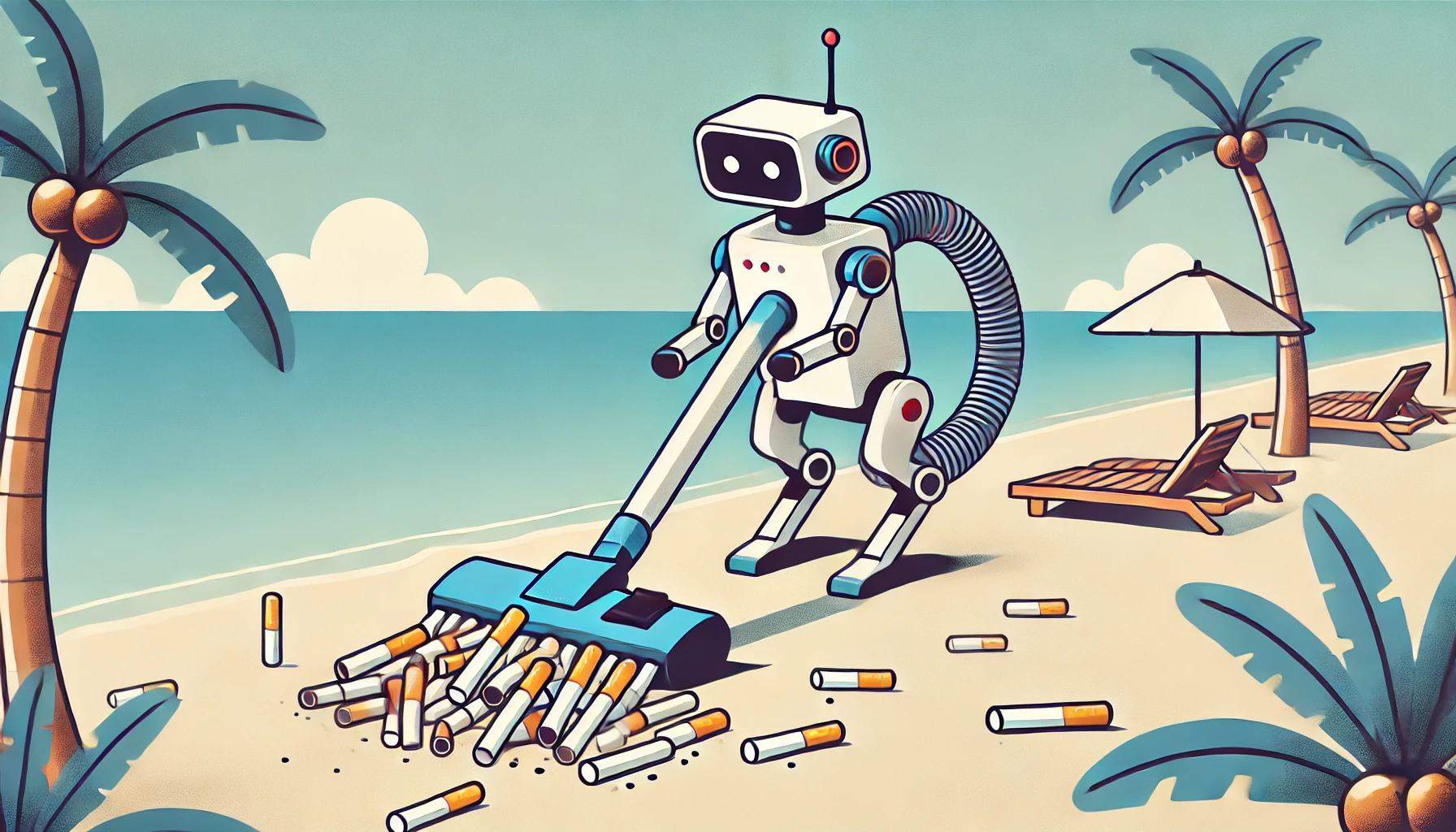 VERO: El robot que limpia las playas de colillas