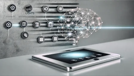 Controla tu hogar inteligente con la mente usando neurotecnología, interfaz cerebro-computadora para automatización del hogar sin manos ni voz