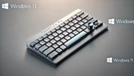 Teclado minimalista con tecla Copilot personalizable en Windows 11