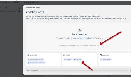 Google NotebookLM ahora admite Youtube y audio mp3