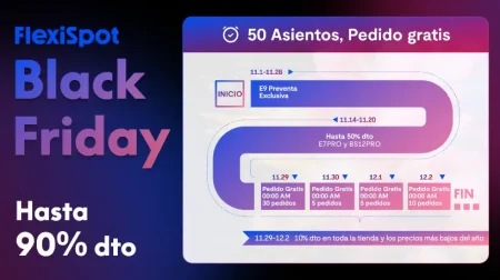 Ofertas de Black Friday FlexiSpot: Descuentos de Hasta el 90% en toda la tienda