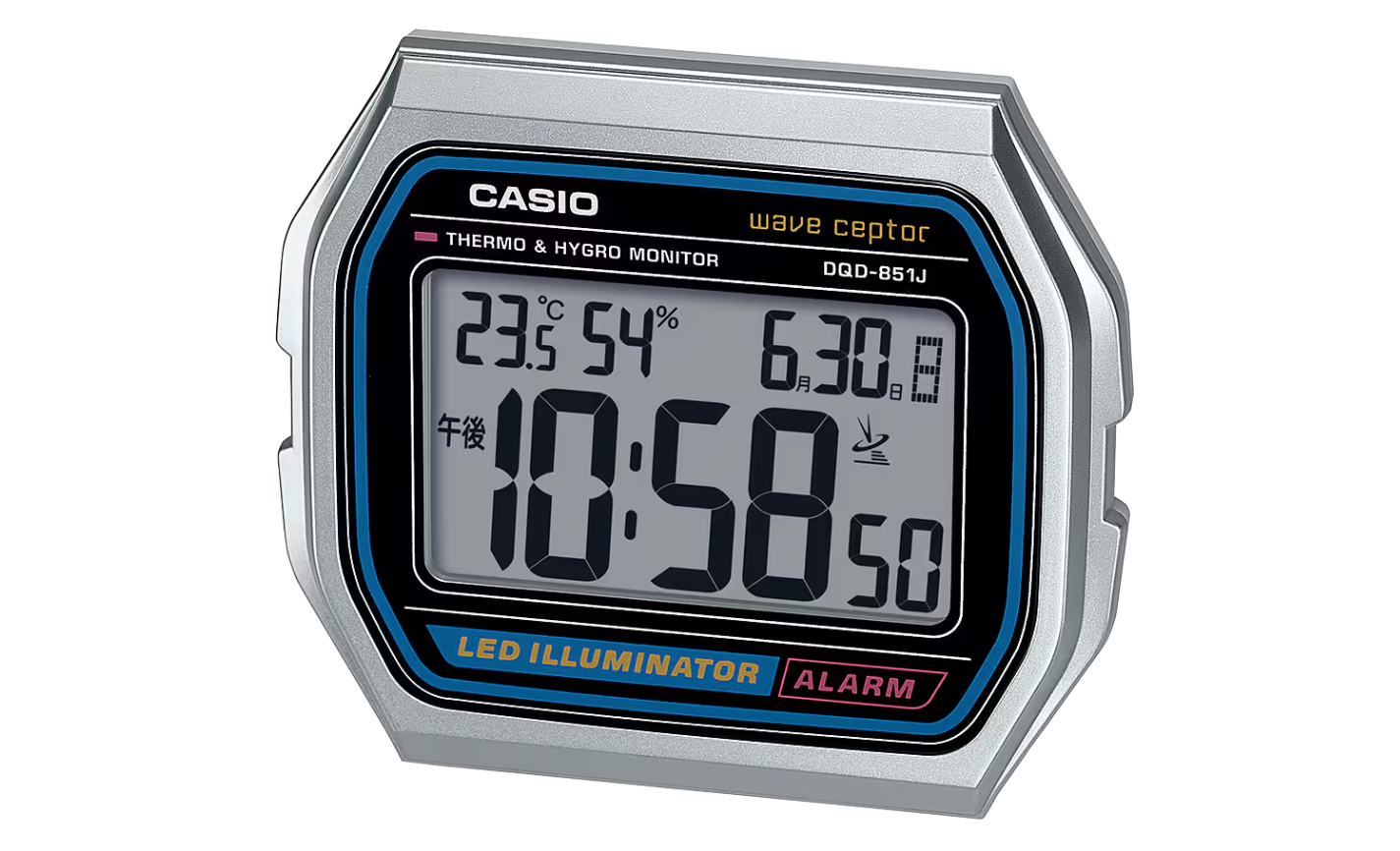 Casio lanza un reloj de escritorio con diseño retro inspirado en su clásico digital A158W