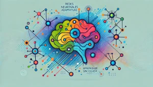 Ilustración minimalista y colorida que representa una red neuronal abstracta con nodos conectados por líneas, simbolizando el flujo de información en el aprendizaje automático. Los colores vibrantes y contrastantes como azul, verde, naranja y morado destacan sobre un fondo claro, transmitiendo la innovación tecnológica y los avances en inteligencia artificial. La imagen visualiza el concepto de aprendizaje continuo en redes neuronales y su capacidad de adaptación sin olvidar conocimientos previos. Nombre del archivo: redes_neuronales_adaptativas_aprendizaje_sin_olvidar.png Alt de la imagen: Ilustración minimalista sobre redes neuronales adaptativas y aprendizaje automático continuo. Descripción SEO: Imagen minimalista de redes neuronales con nodos y conexiones, que representa el aprendizaje automático continuo y la capacidad de adaptación de las redes neuronales sin olvidar conocimientos previos. Colores vibrantes y diseño abstracto para destacar avances en inteligencia artificial.