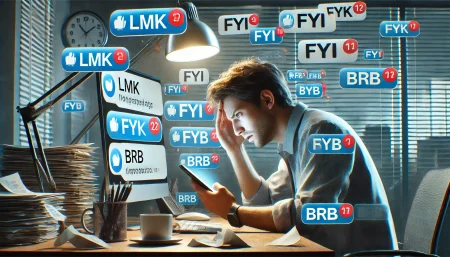 Frustración por los atajos en mensajes de texto en un entorno laboral