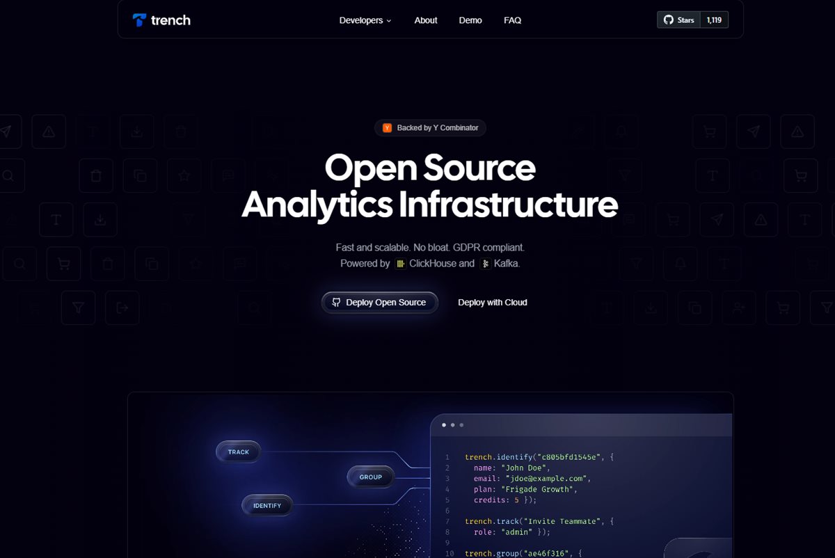 Trench: La Infraestructura Analítica Open Source que Necesitas