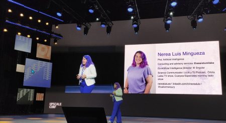 Nerea Luis en la Upscale Conf 2024 - Cómo la GenAI puede ayudarte a pensar más rápido y comunicarte mejor