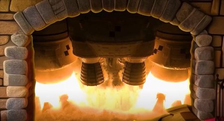 La chimenea de Navidad de la NASA