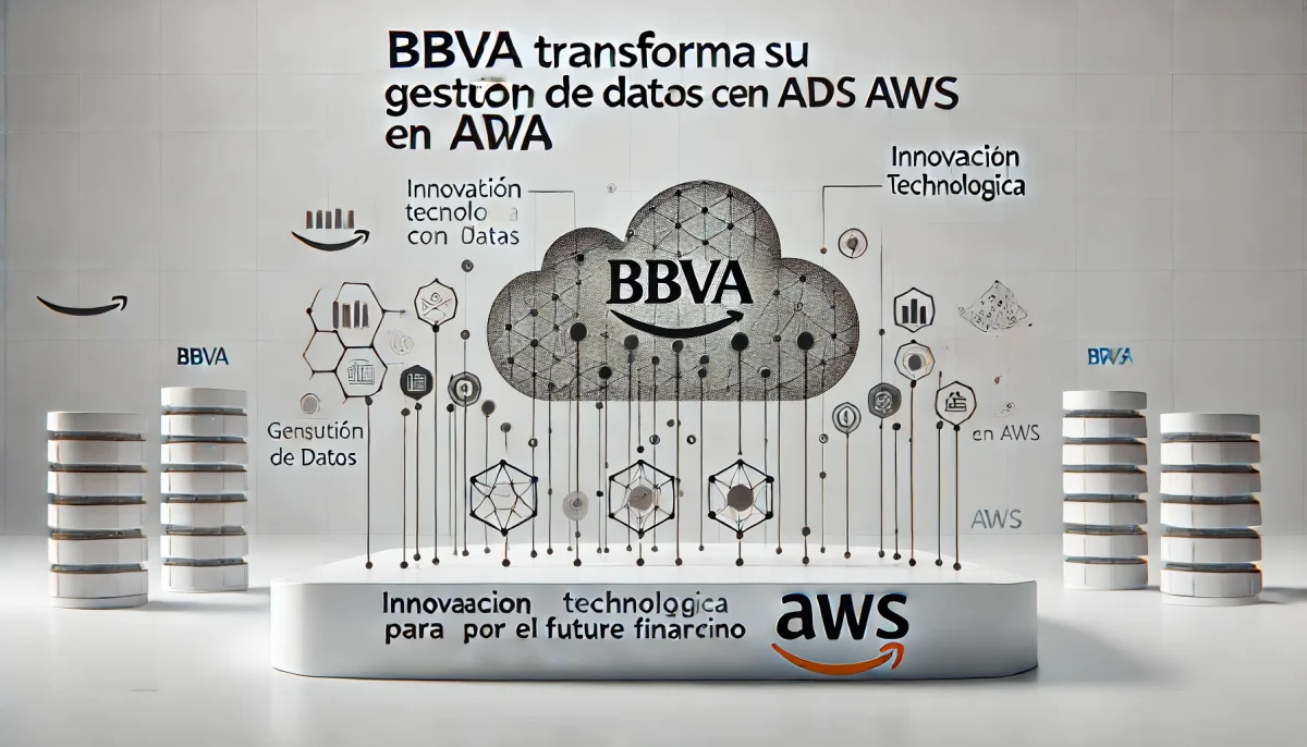 Ilustración de la transformación digital de BBVA con ADA en AWS