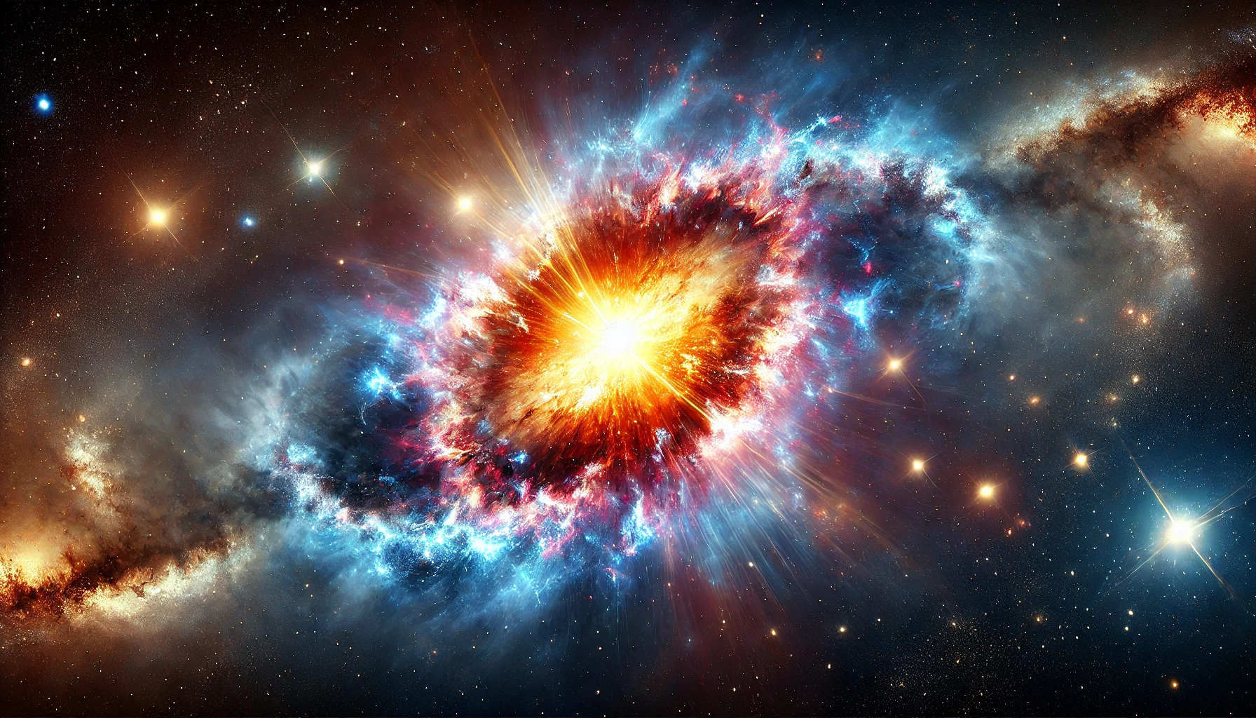 Supernova en el universo primitivo explosión estelar en galaxia enana con baja metalicidad