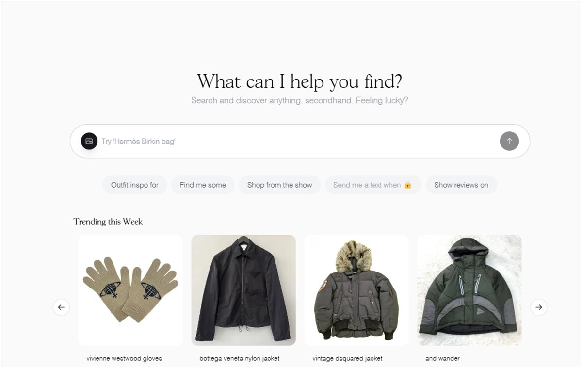 Encore: La herramienta de búsqueda de ropa de segunda mano impulsada por IA