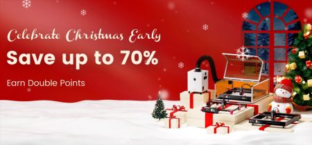 ¡Promoción de Navidad de AlgoLaser! Ofertas y descuentos para creativos y profesionales