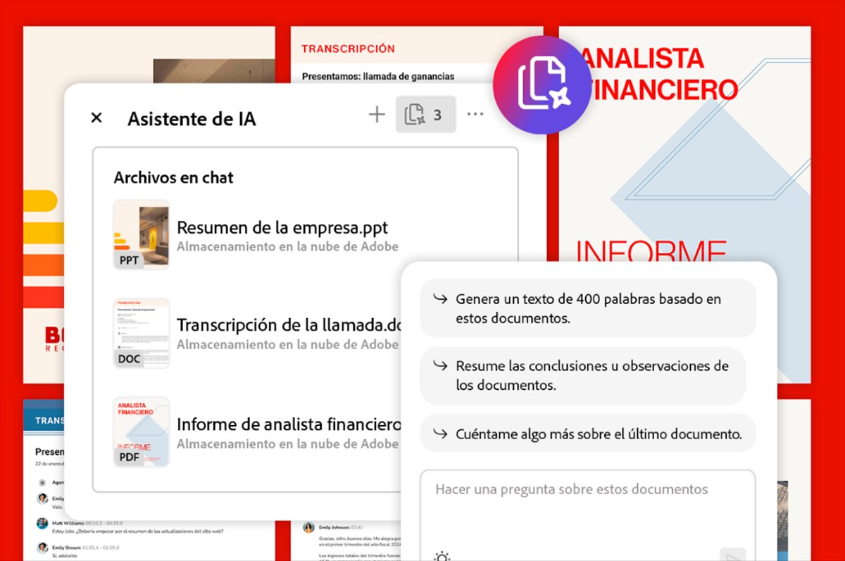 El asistente IA de Adobe Acrobat