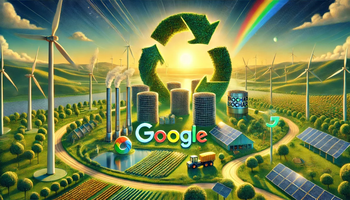 lucha de Google contra el cambio climático a través de la tecnología de biochar