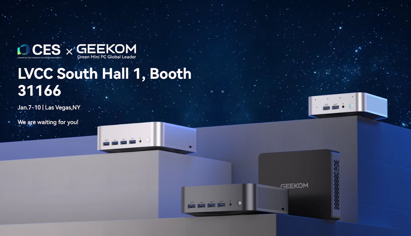 Los mini PC de alto rendimiento de GEEKOM brillarán en el CES2025