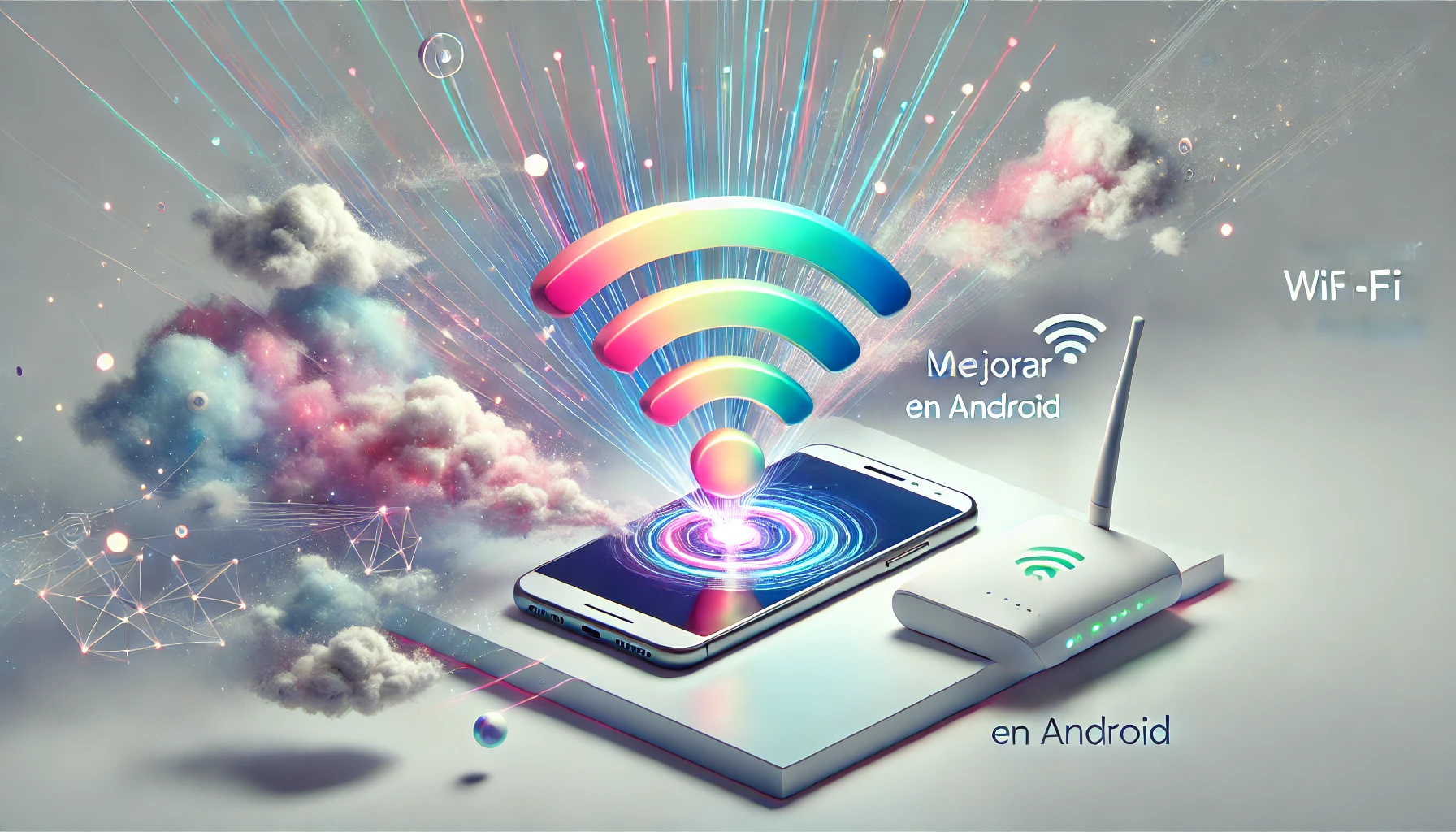 Imagen-conceptual-y-minimalista-que-representa-la-optimizacion-de-la-velocidad-Wi-Fi-en-dispositivos-Android-con-una-conexion-inalambrica-eficiente-entre-un-smartphone-y-un-router-moderno-flotante