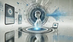 Ilustración minimalista de Google Gemini, representando su capacidad de análisis de videos y pantallas con inteligencia artificial en tiempo real.