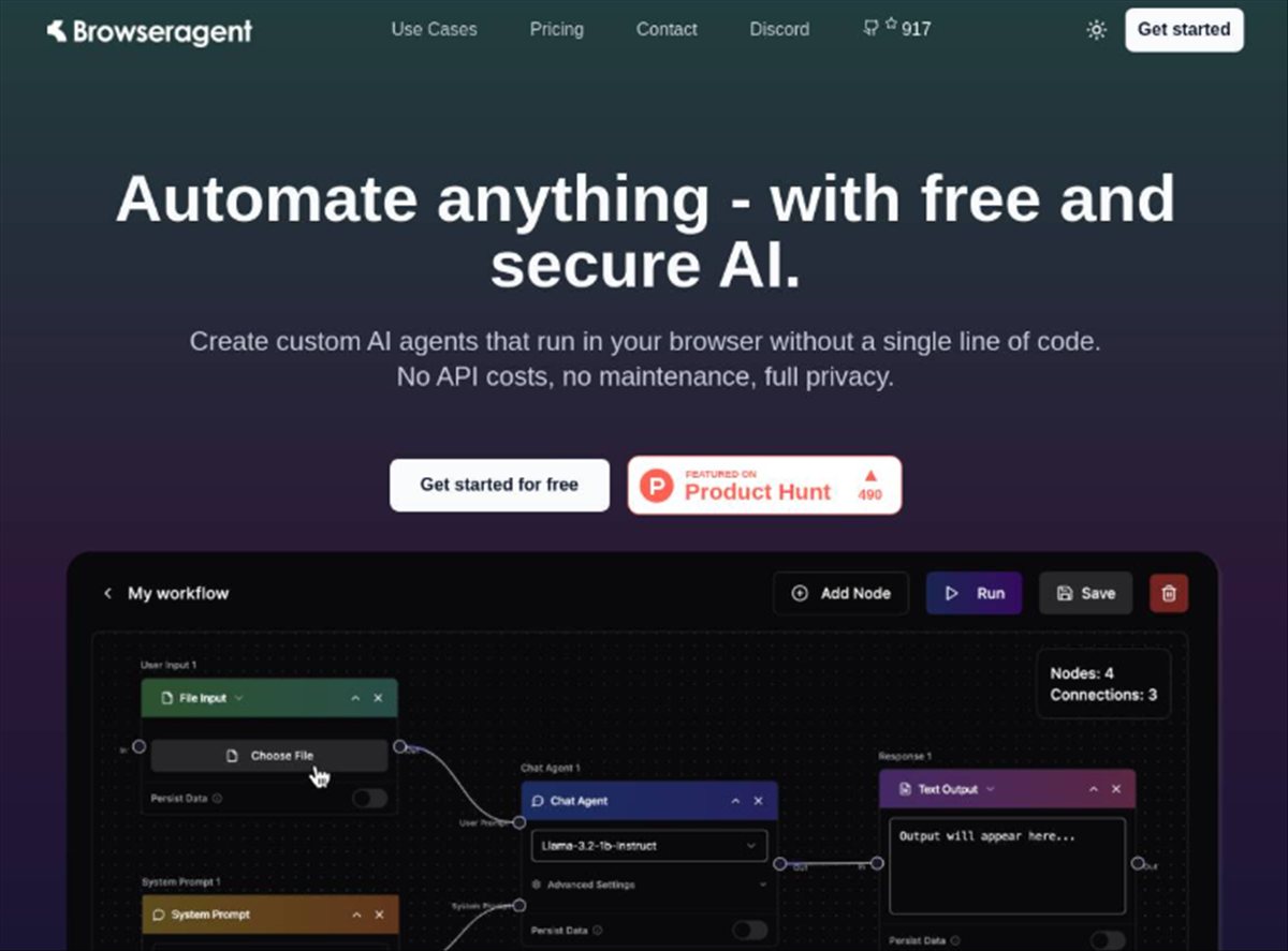 BrowserAgent: IA en el navegador sin costos ocultos ni complicaciones