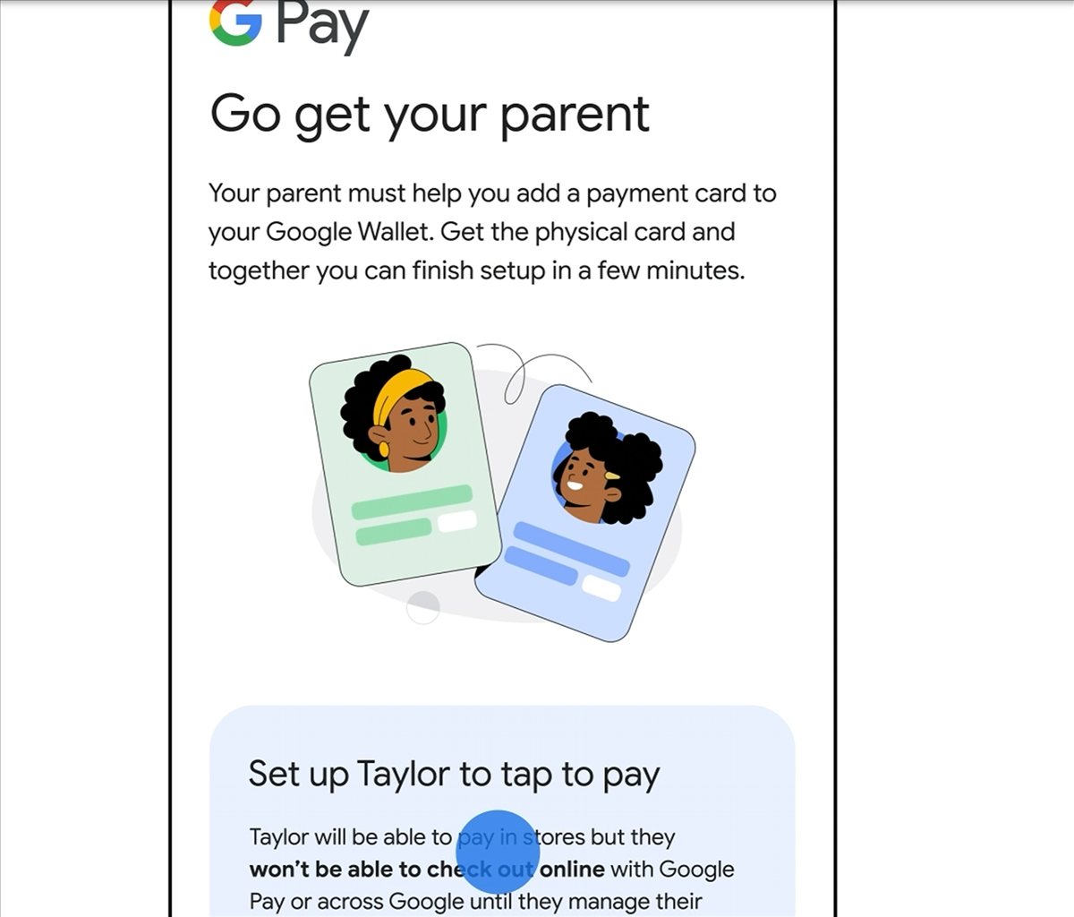 Google Wallet ahora disponible para niños, con supervisión parental