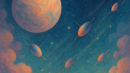 Satélites en sueños: visión artística del Proyecto Kuiper de Amazon