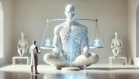 Ilustración sobre el bienestar de modelos en la inteligencia artificial