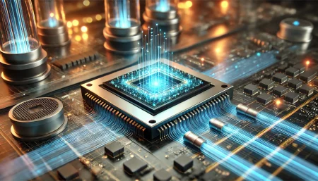 chip fotónico futurista