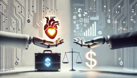 dualidad de OpenAI entre su enfoque filantrópico y su lado comercial