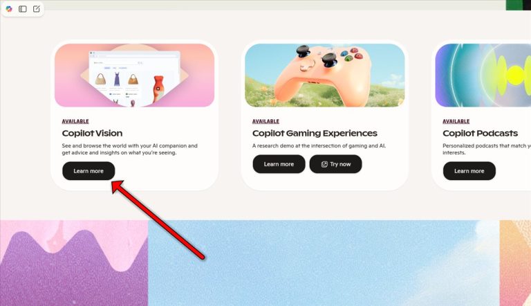 Copilot Vision: el asistente de IA de Microsoft que ahora ve lo que tú ves