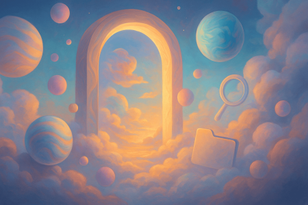 Archivo perdido entre las nubes una metáfora visual del nuevo centro multimedia de WhatsApp Web